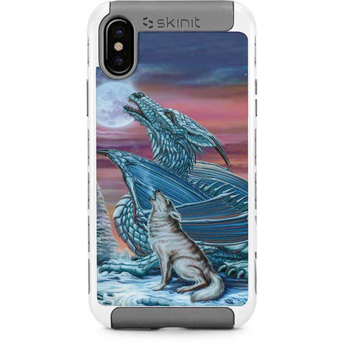 Dragon and the Wolf by Ed Beard Jr iPhone Cases